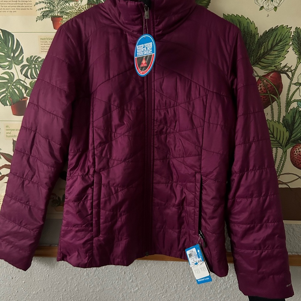 Columbia Purple Puffer Jacket